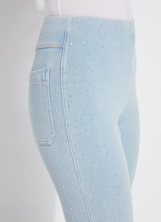 Crystal Embellished Ankle Babyboot Jean