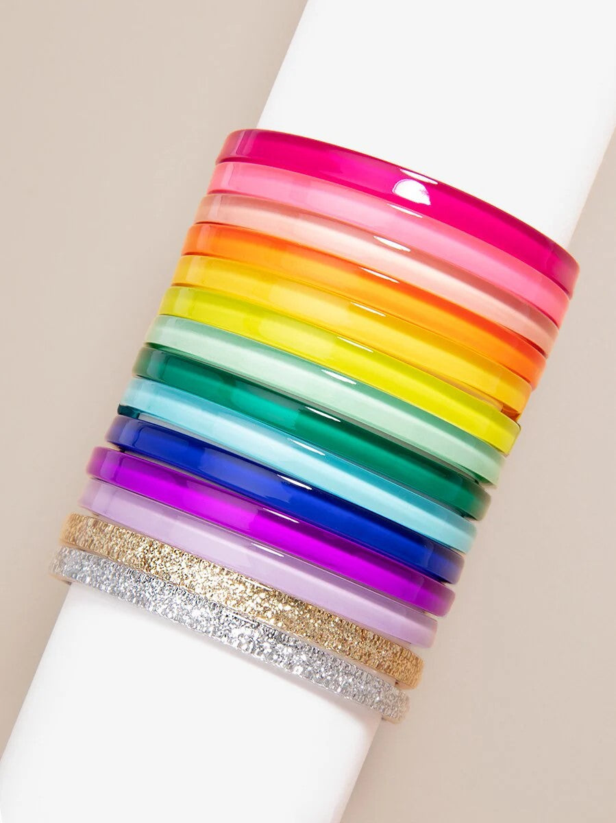 Love Stack Resin Bracelet
