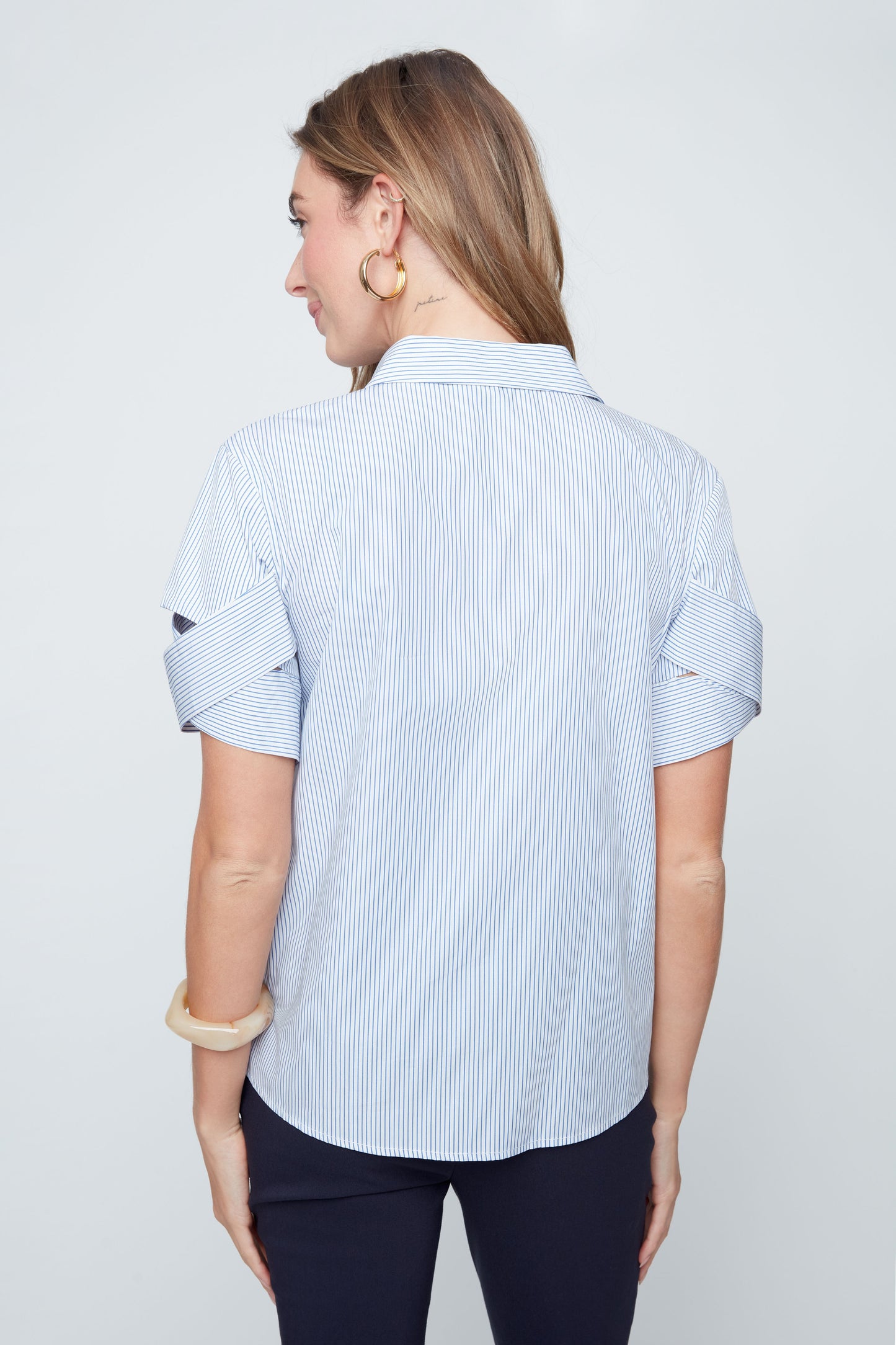 Collared Button Down Blouse