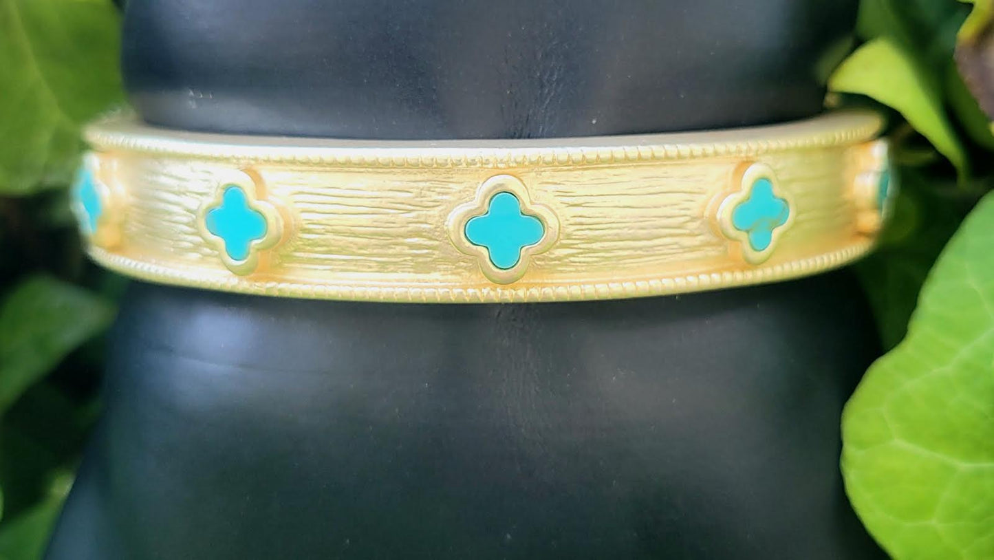 Hinged Quatrafoil Bracelet