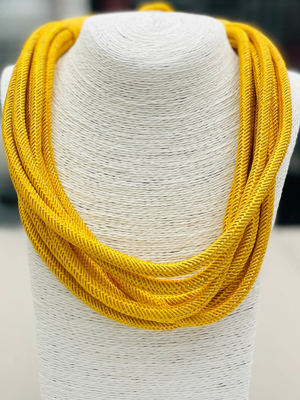 Slub Eight-Strand Rope  Necklace