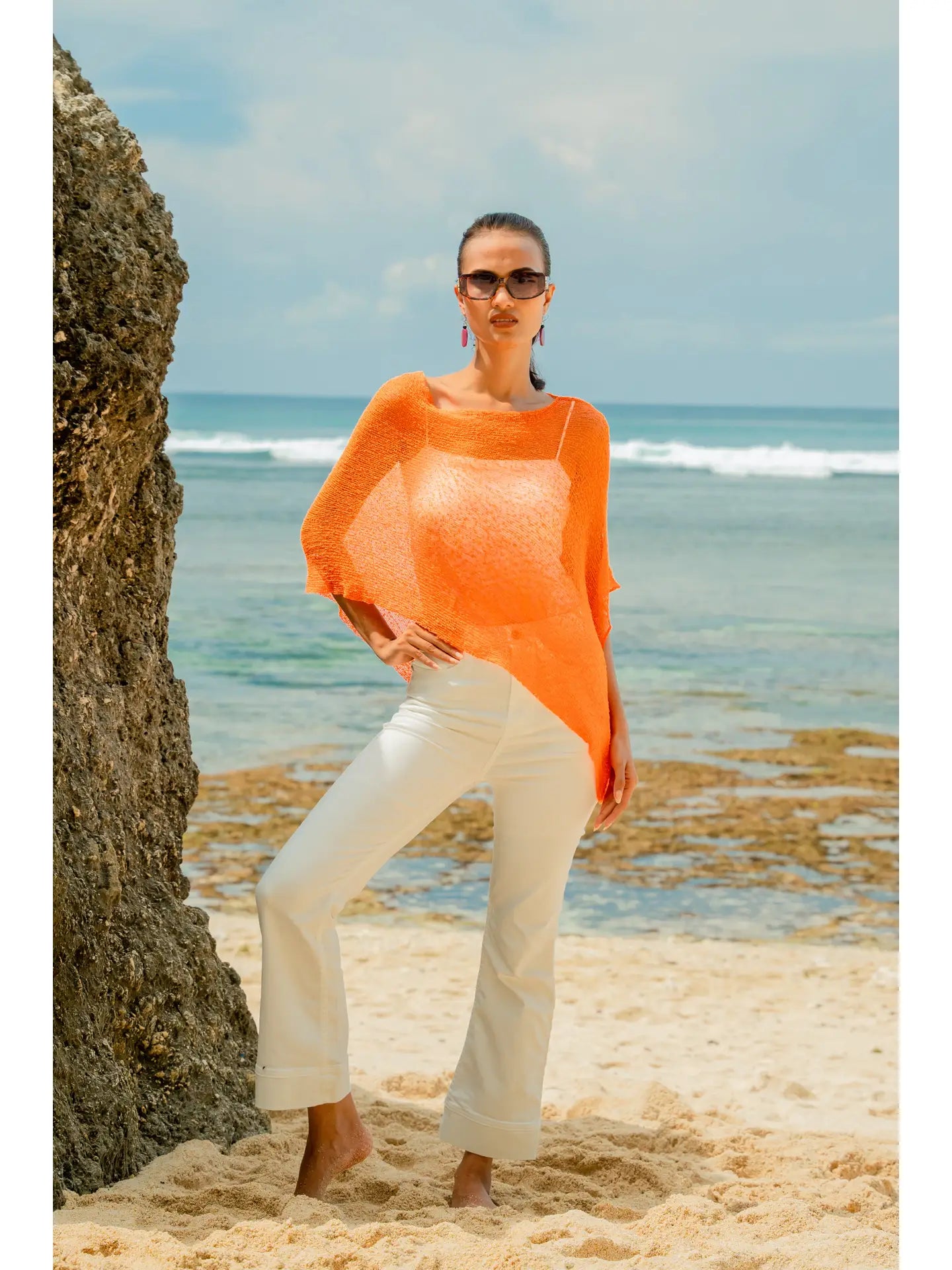 Sheer Mesh Poncho