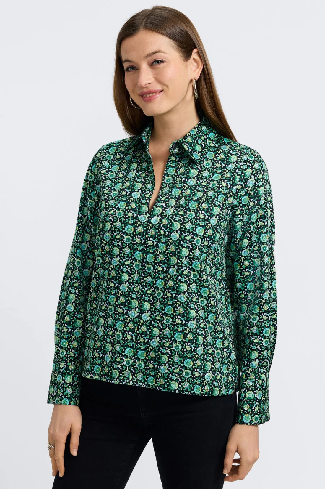 Bella Long Sleeve Popover Top