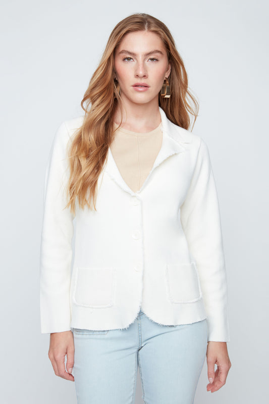 Raw Edge Blazer