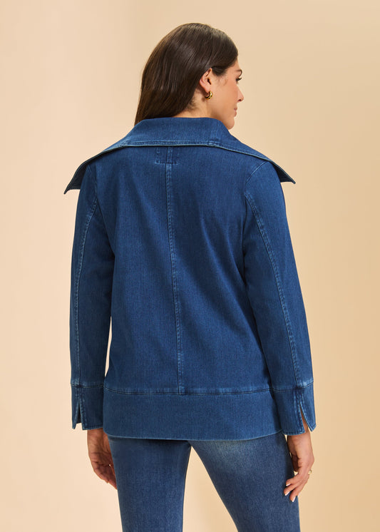 Draped Front Jacket