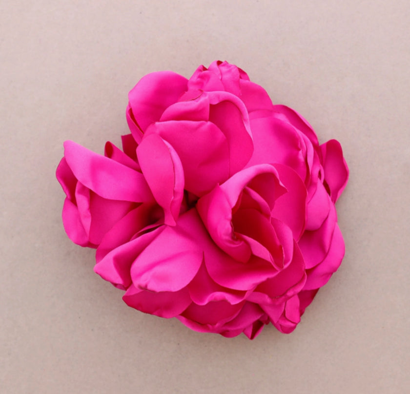 Fabric Flower Brooch