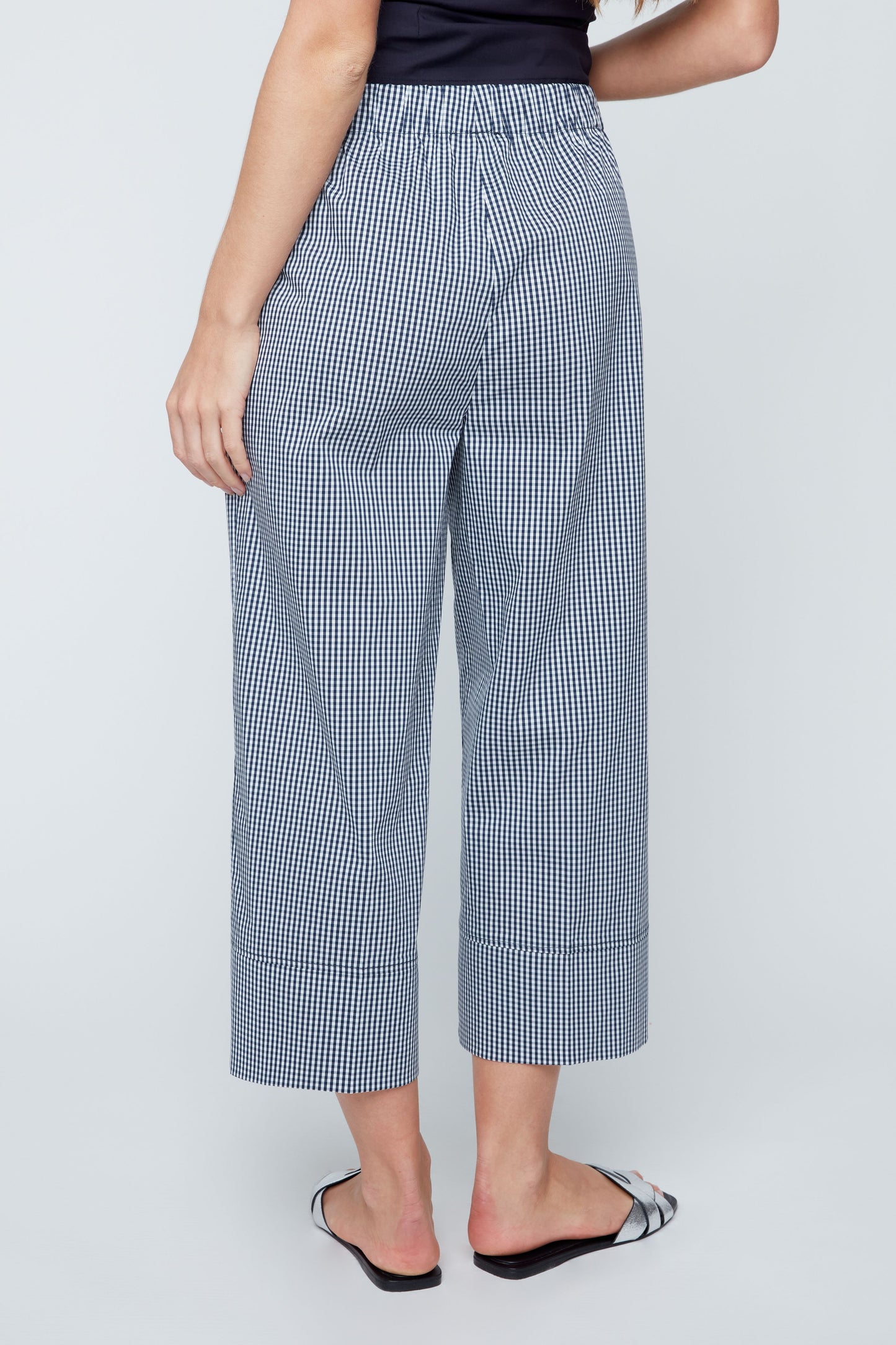 Gingham Woven Cuff Pant