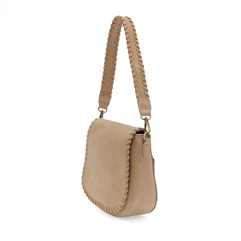 Annie Whip Stitch Saddle Convertible Crossbody Bag