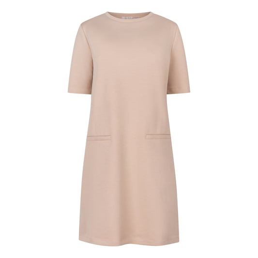 Modal Round Neck Dress with Pockets