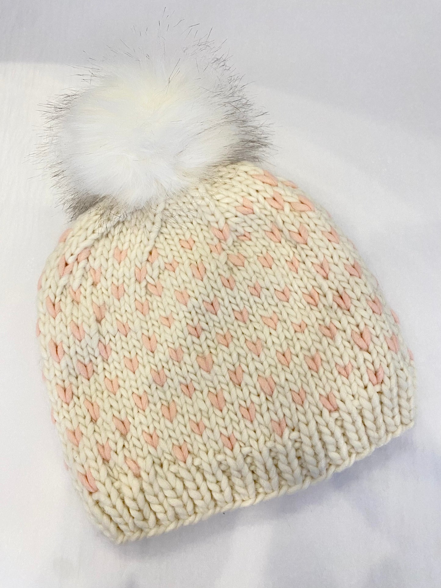 Look By M Fair Isle Pom Pom Hat