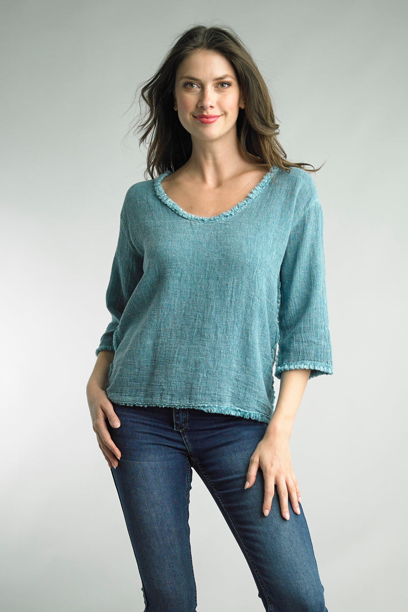 Linen Edge Tee