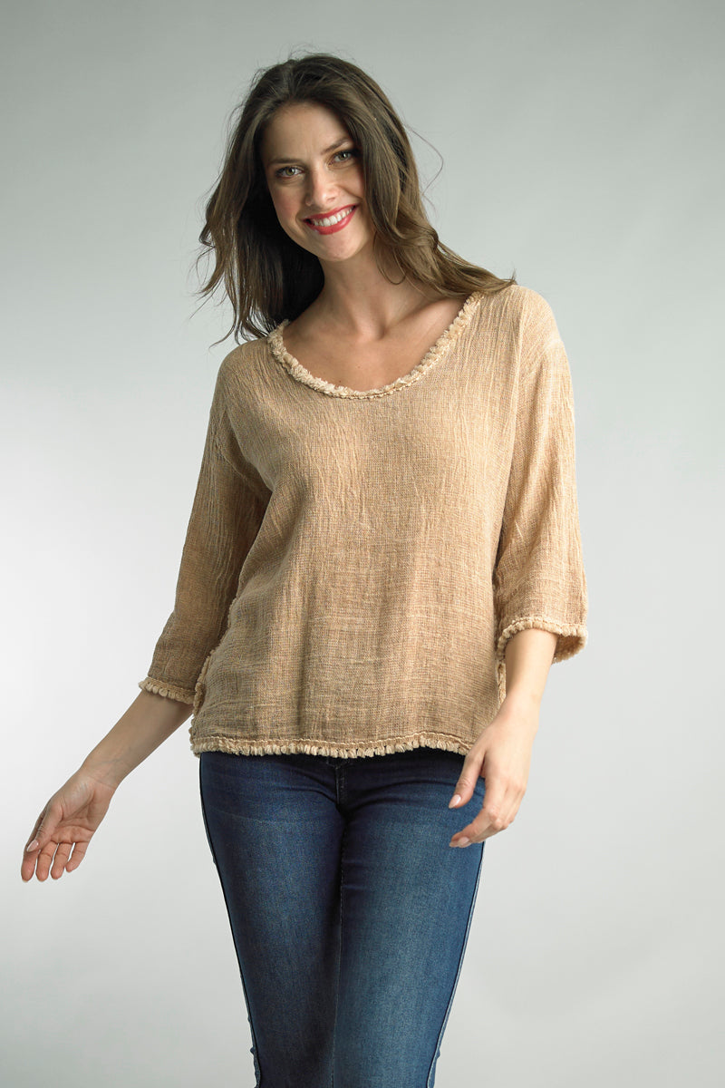 Linen Edge Tee
